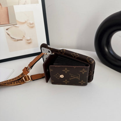 Louis GG Crossbody Chain Card iPhone Case