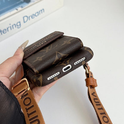 Louis GG Crossbody Chain Card iPhone Case