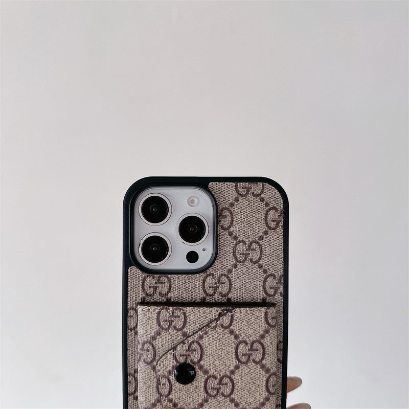 GG Card Holder Crossbody iPhone Case