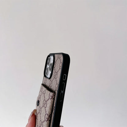 GG Card Holder Crossbody iPhone Case