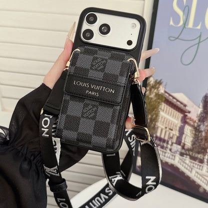 Louis GG Crossbody Chain Card Bag iPhone Case