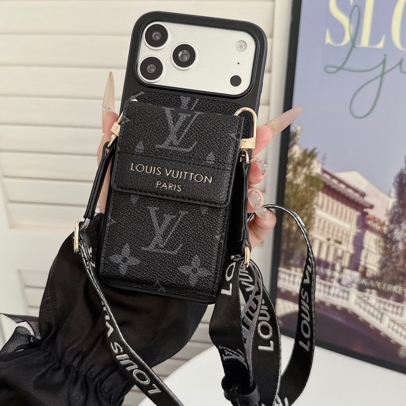 Louis GG Crossbody Chain Card Bag iPhone Case