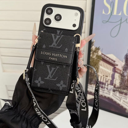 Louis GG Crossbody Chain Card Bag iPhone Case