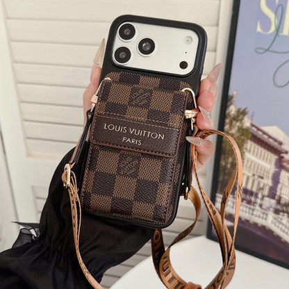 Louis GG Crossbody Chain Card Bag iPhone Case