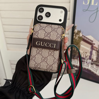 Louis GG Crossbody Chain Card Bag iPhone Case