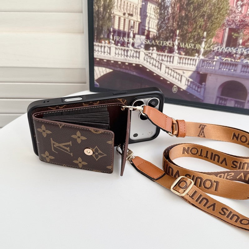 Louis GG Crossbody Chain Card Bag iPhone Case