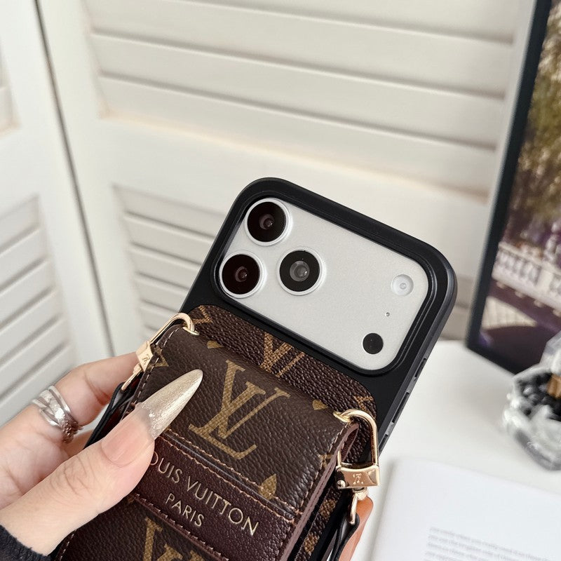 Louis GG Crossbody Chain Card Bag iPhone Case