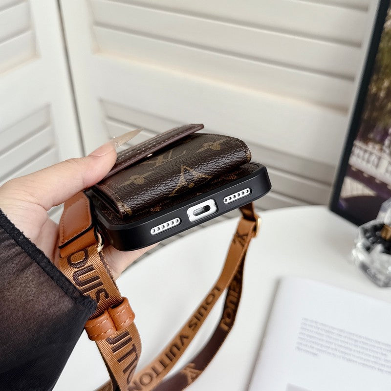 Louis GG Crossbody Chain Card Bag iPhone Case