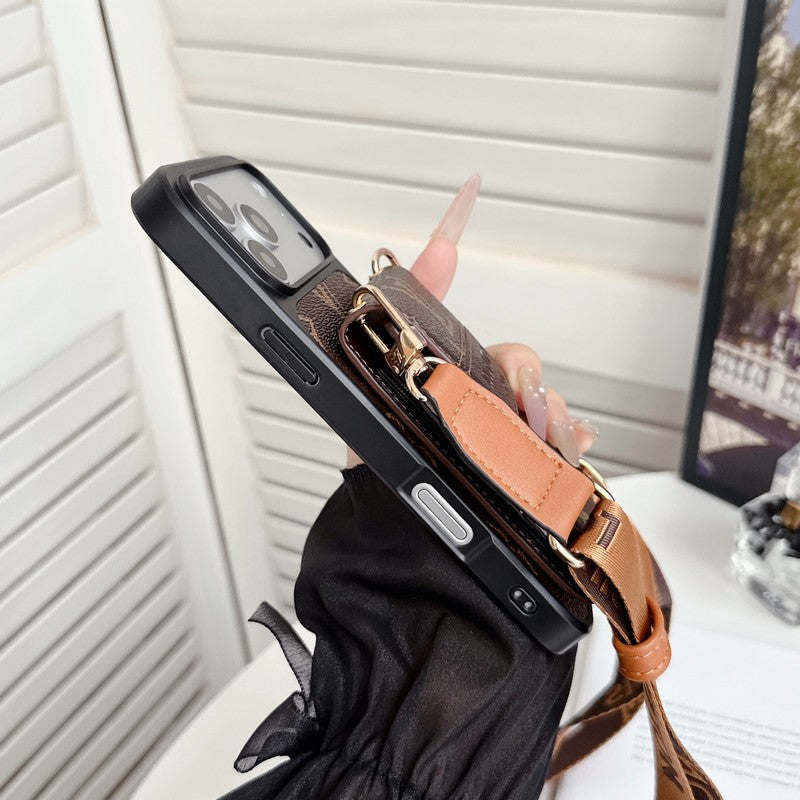 Louis GG Crossbody Chain Card Bag iPhone Case