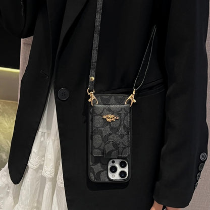 Coa Color Card Bag Crossbody iPhone Case