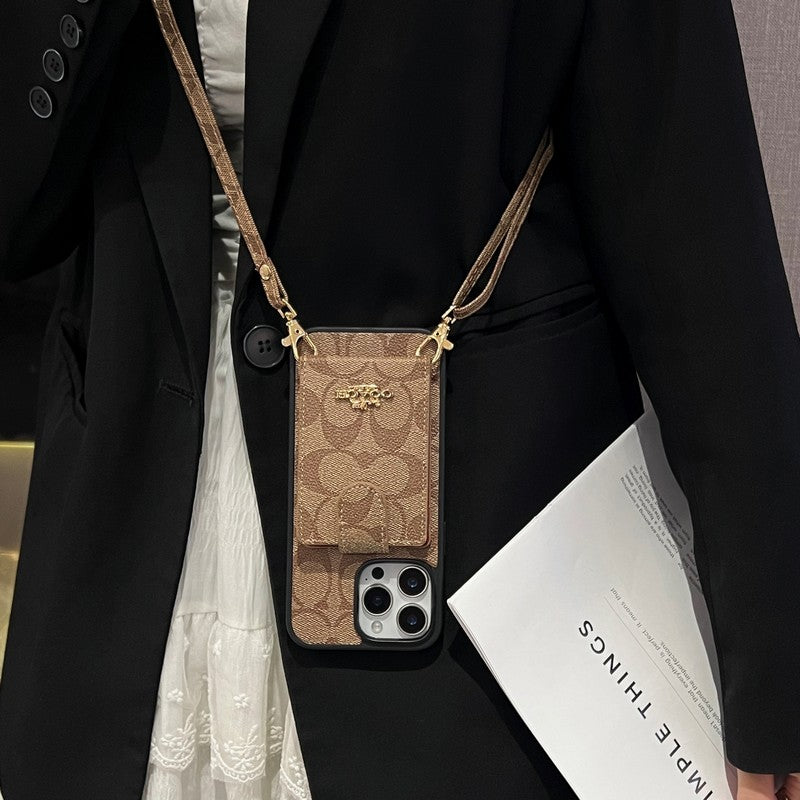 Coa Color Card Bag Crossbody iPhone Case