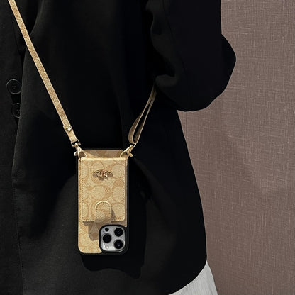 Coa Color Card Bag Crossbody iPhone Case