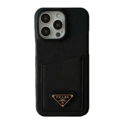 Pra Black & White Card Bag iPhone 16 Case