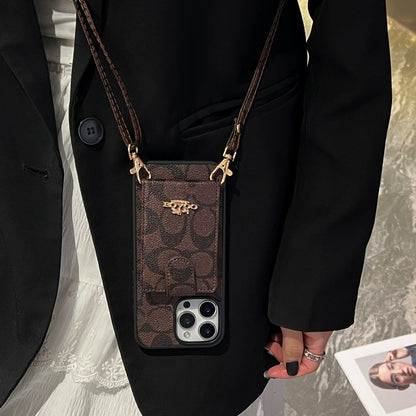 Coa Color Card Bag Crossbody iPhone Case