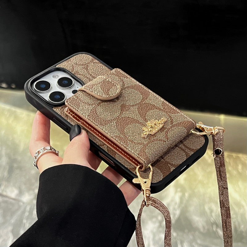 Coa Color Card Bag Crossbody iPhone Case