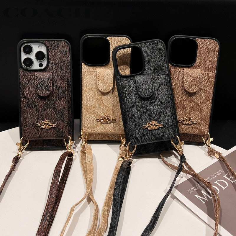 Coa Color Card Bag Crossbody iPhone Case