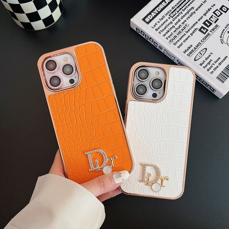 CD Diamond Logo Rose Gold iPhone Case