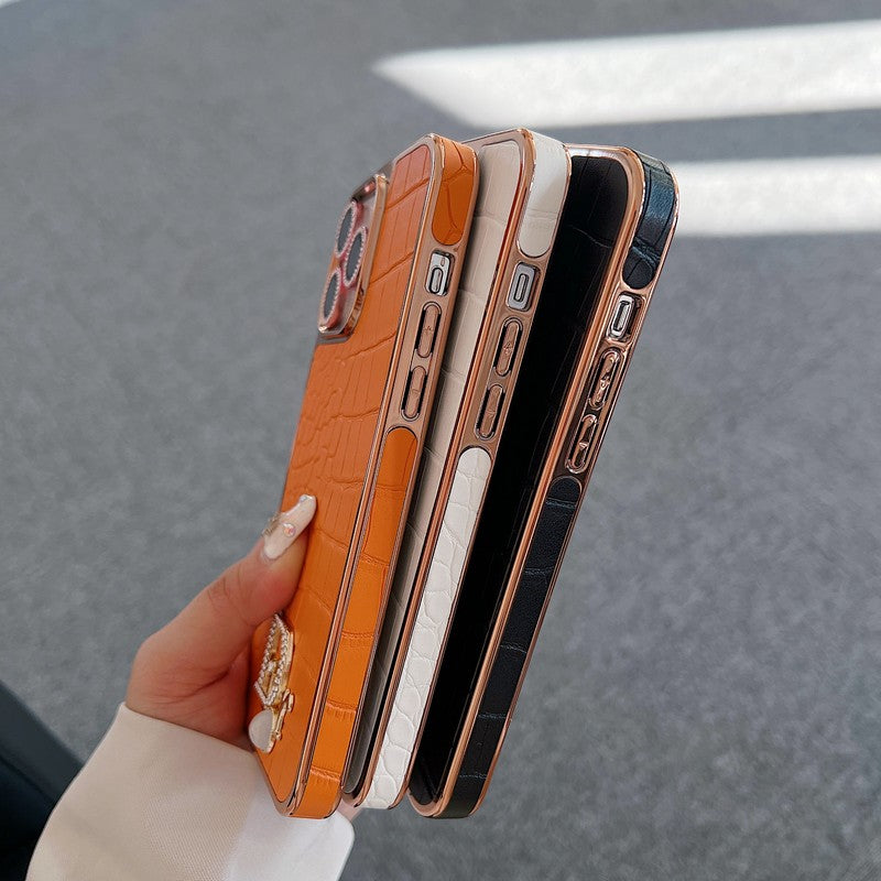 CD Diamond Logo Rose Gold iPhone Case