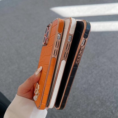 CD Diamond Logo Rose Gold iPhone Case