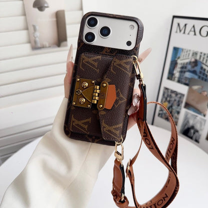 Louis GG Crossbody Chain iPhone Case