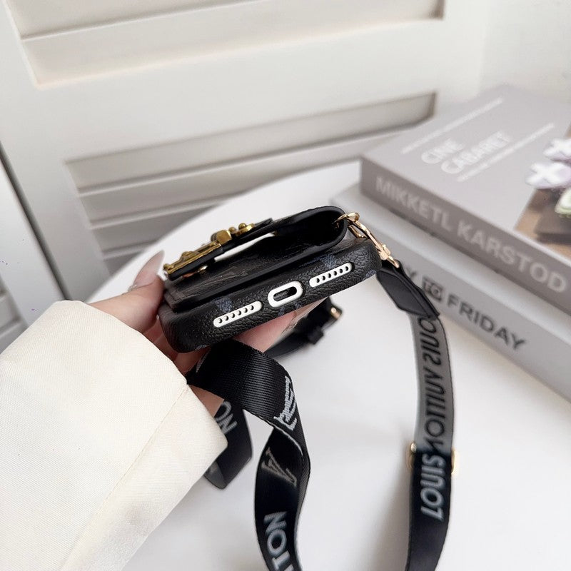 Louis GG Crossbody Chain iPhone Case