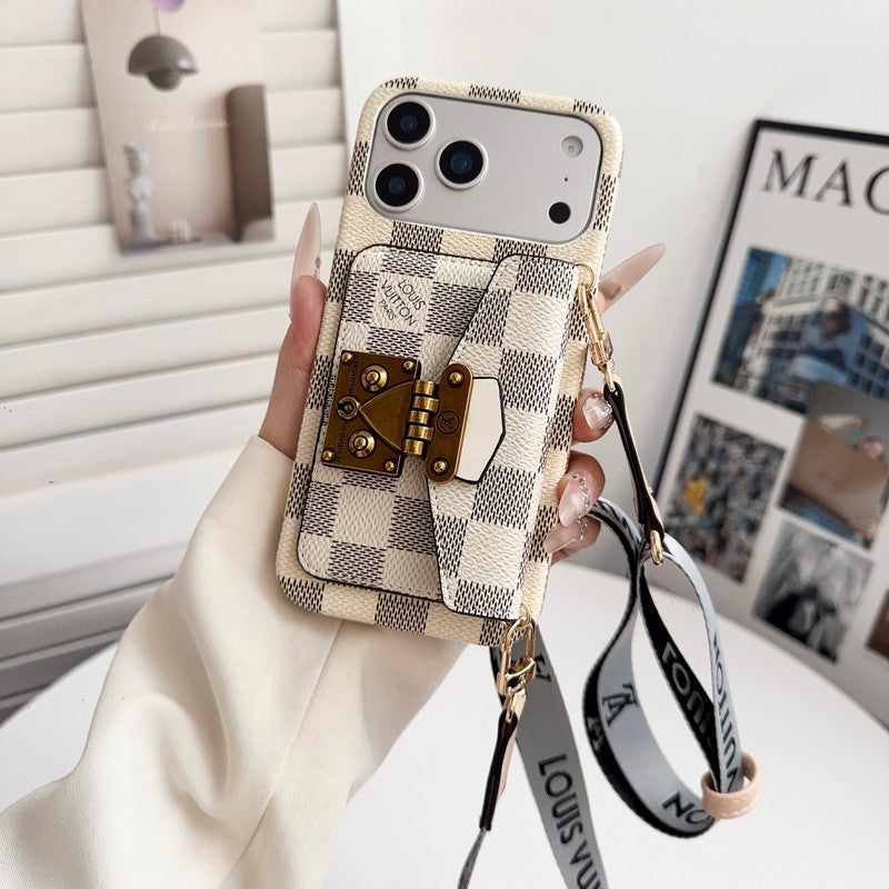 Louis GG Crossbody Chain iPhone Case