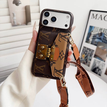 Louis GG Crossbody Chain iPhone Case