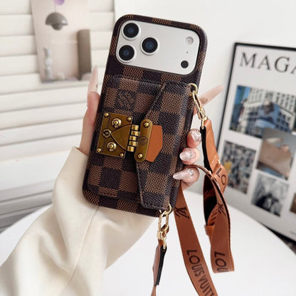 Louis GG Crossbody Chain iPhone Case