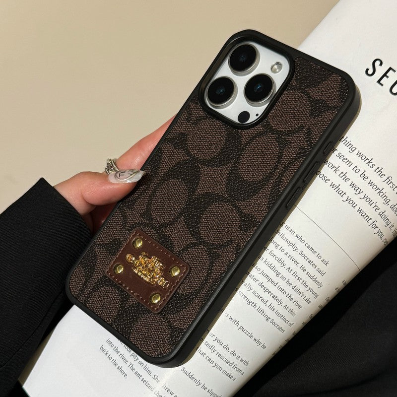 Coa Color Gold Logo iPhone Case