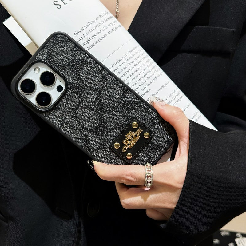 Coa Color Gold Logo iPhone Case