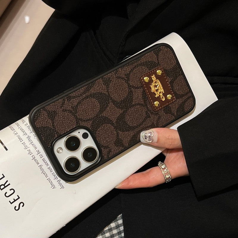 Coa Color Gold Logo iPhone Case