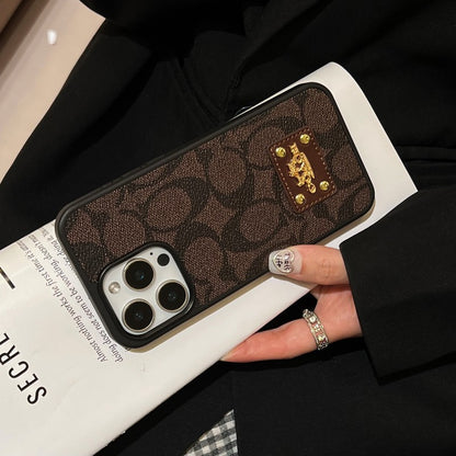 Coa Color Gold Logo iPhone Case