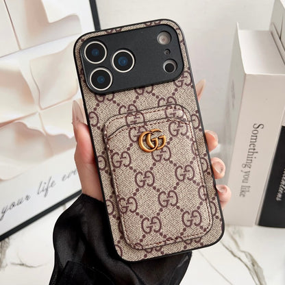 Lou GG Coa Bur Color Card Bag iPhone Case
