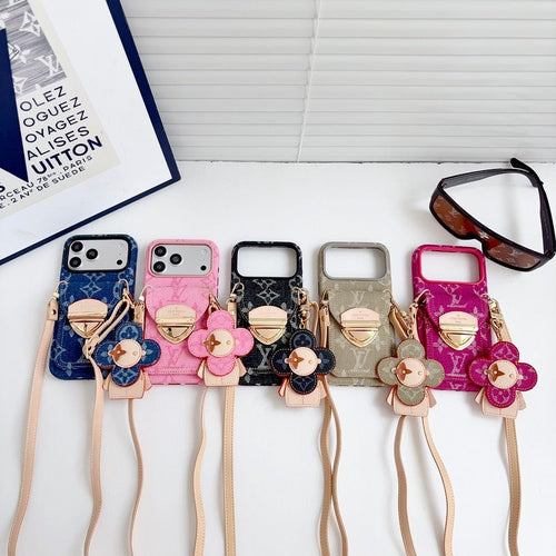Louis Vivienne Pendant Crossbody iPhone Case