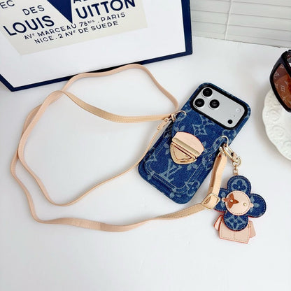 Louis Vivienne Pendant Crossbody iPhone Case