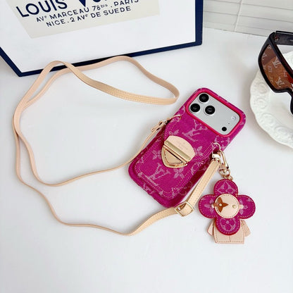Louis Vivienne Pendant Crossbody iPhone Case