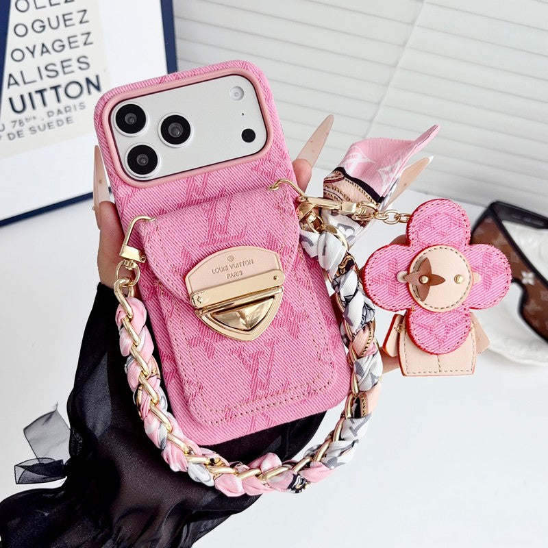 Louis Vivienne Pendant Scarf iPhone Case