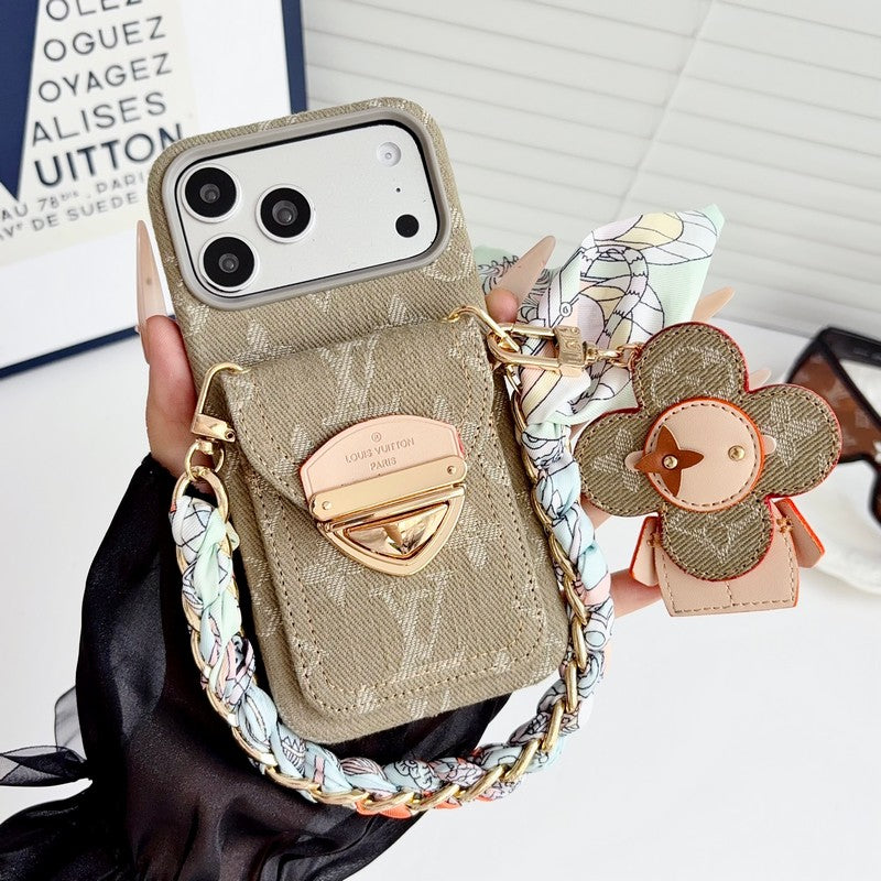Louis Vivienne Pendant Scarf iPhone Case