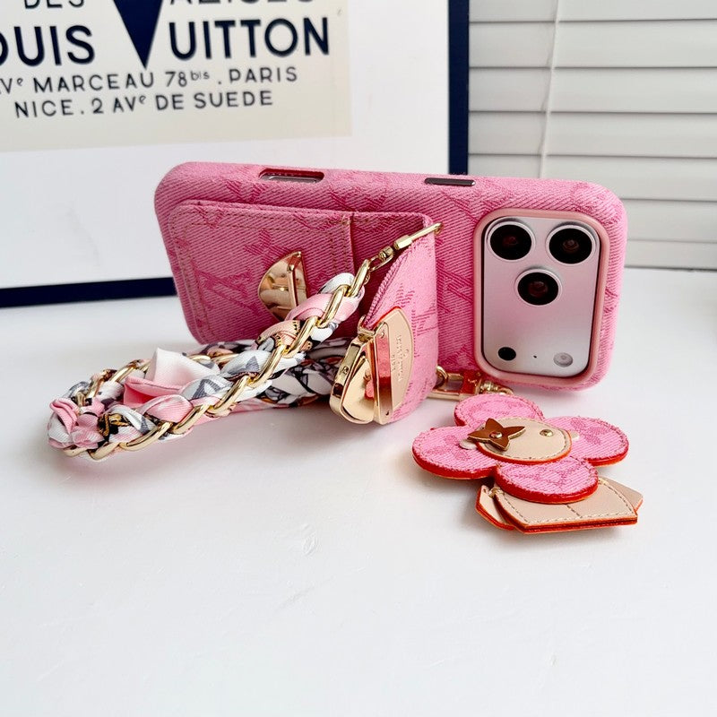 Louis Vivienne Pendant Scarf iPhone Case