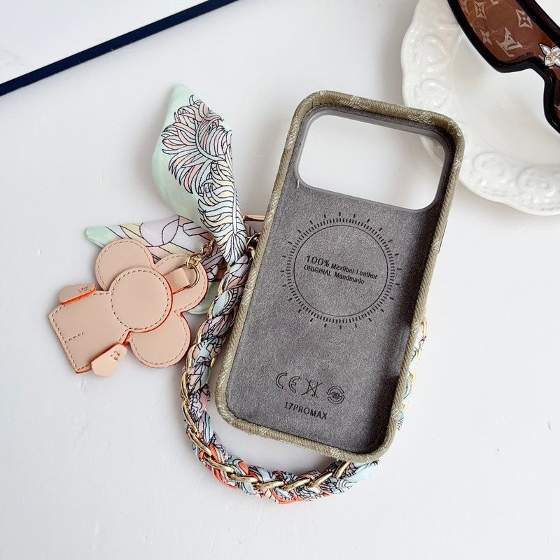 Louis Vivienne Pendant Scarf iPhone Case