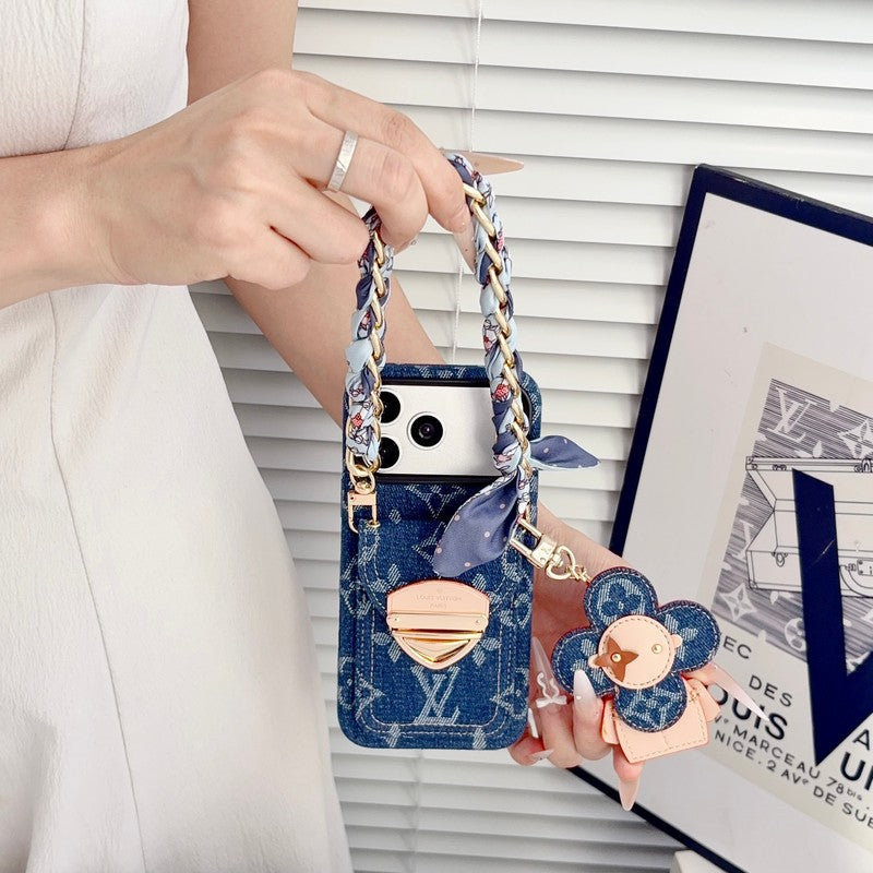 Louis Vivienne Pendant Scarf iPhone Case