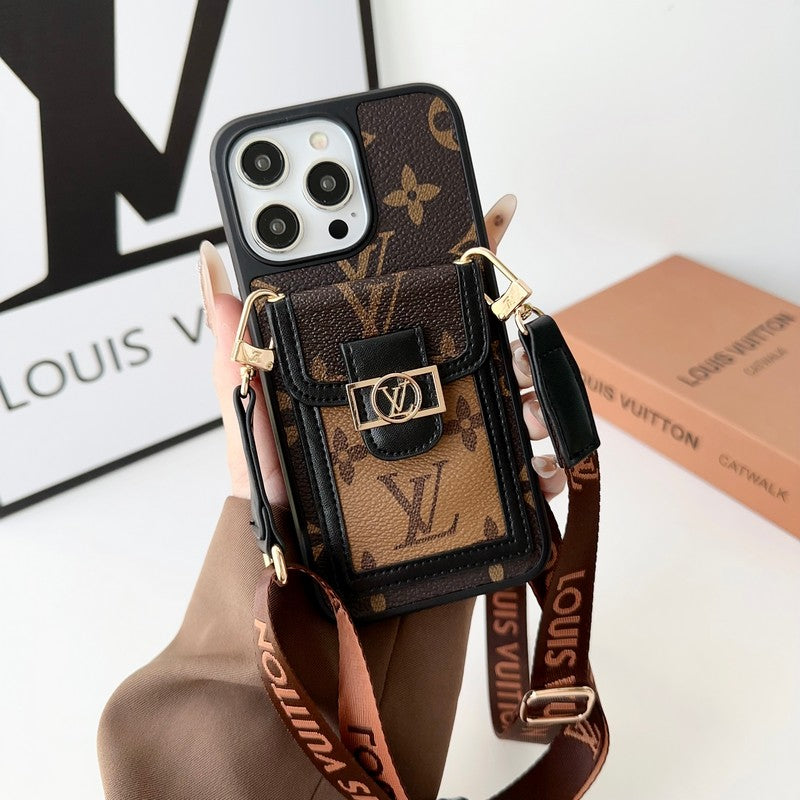 Lou Card Holder Crossbody iPhone Case