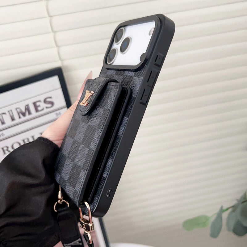 Lou Color Crossbody Card Bag iPhone Case
