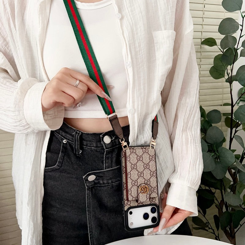 Lou Color Crossbody Card Bag iPhone Case