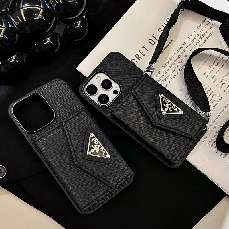 Pra Card Holder Crossbody iPhone Case
