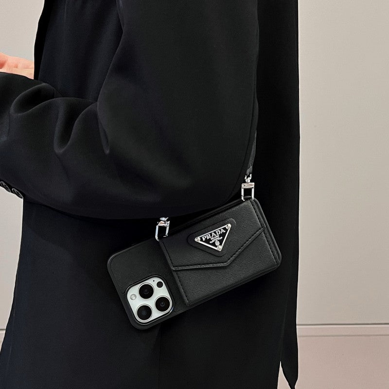 Pra Card Holder Crossbody iPhone Case