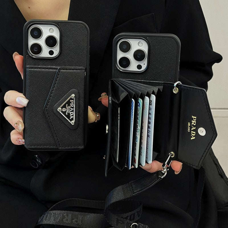 Pra Card Holder Crossbody iPhone Case
