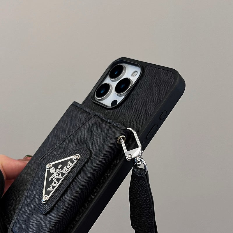 Pra Card Holder Crossbody iPhone Case