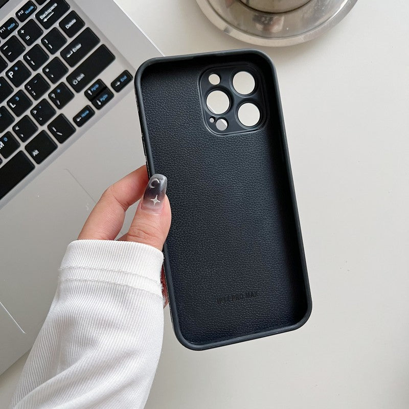 Lou Classic Color Leather iPhone Case