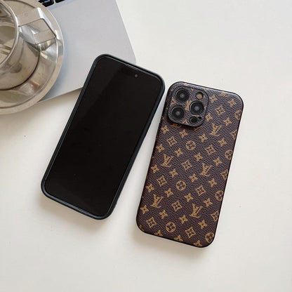 Lou Classic Color Leather iPhone Case